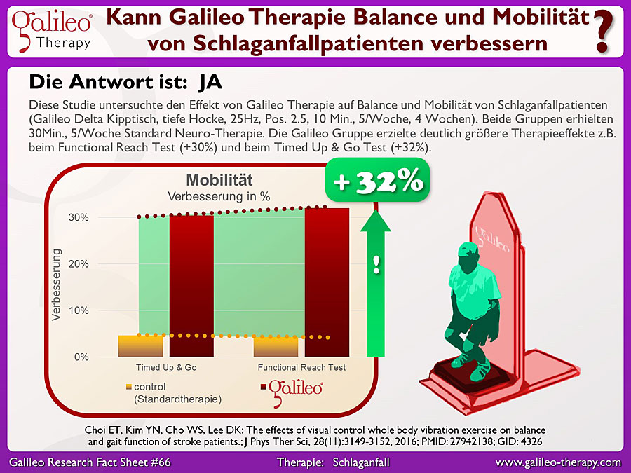 Galileo Research Facts No. 66: Kann Galileo Therapie Balance und Mobilität von Schlaganfallpatienten verbessern?
